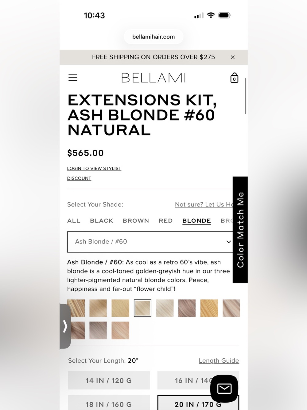BELLAMI Halo Pro Extensions Kit, Ash Brown/Ash Blonde #8/60 Balayage 20 IN NWT - Picture 3 of 13